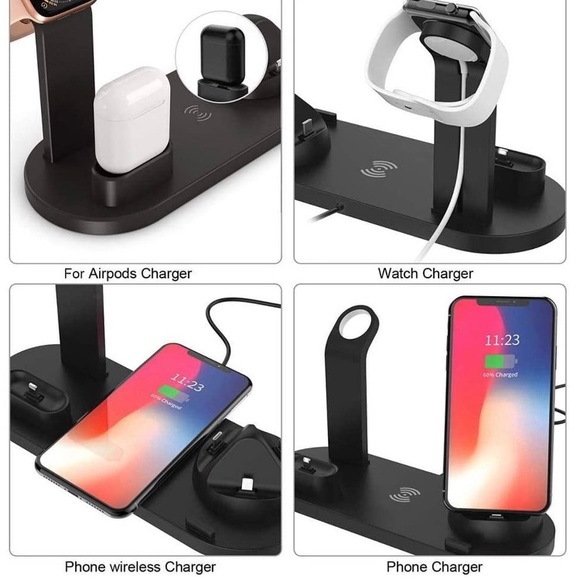 *New Black Multi-Function iPhone/android charger, watch, AirPod Charging Stand.* - Picture 8 of 8